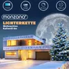 Monzana LED Lichterkette Outdoor 100 LEDs Blau Batterie Produktbild-Vorschau 4
