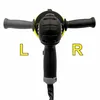 A top-down view of a polisher with two handles and a yellow backing pad. Produktbild-Vorschau