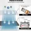 Diagram illustrating a double filtration system with a net filter and an advanced filter. Náhľad obrázku produktu