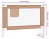 vidaXL Barrière de lit pour jeunes enfants Taupe 100x25 cm Voir les images du produit 8