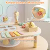 COSTWAY Aktivitätstisch Holz, Baby Montessori Spieltisch Produktbild-Vorschau 5