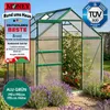 BRAST Gewächshaus Aluminium mit Fundament | 190x190x195cm | Produktbild-Vorschau 1