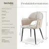 tectake® Armlehnstuhl Sachel in Samtoptik, gepolstert 57 x Produktbild-Vorschau 5