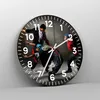 Wanduhr - Rund - Glasuhr - Gleichgewicht Tänzer springen - Produktbild-Vorschau 4