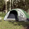 Tenda da campeggio 4 persone verde impermeabile Anteprima dell’immagine prodotto 3