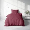 Uni Bettwäsche 155x220 cm bordeaux rot Einfarbig Renforce Produktbild-Vorschau 2