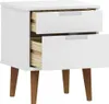 vidaXL Nočný stolík MOLDE White 40x35x48 cm Masívne Náhľad obrázku produktu 5