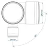 POLOPLAST Eckdoppelabzweig, DN110/50/110, POLO-KAL XS, Produktbild-Vorschau 3