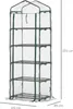 Outsunny Foliengewächshaus Mini-Gewächshaus mit 5 Regale Produktbild-Vorschau 3