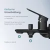 EMKE Badearmatur Wannenarmatur Einhebelmischer Badewanne Produktbild-Vorschau 3