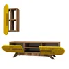 Skye Decor, Defne- Defne DCM, colore noce, giallo, mobili Anteprima dell’immagine prodotto 3