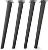 4x sossai Holzfüße Schwarzmatt - schräge Ausführung 45cm Produktbild-Vorschau 2