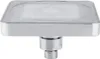 A close-up studio shot of a square LED shower head. Produktbild-Vorschau