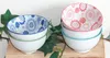 50 Japan Reis- Teeschale 5 er Set, Retro Design Blumen Produktbild-Vorschau 3