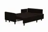 Rohová pohovka LOFT, barva hnědá, rozměry 205 x 89 x 144 Náhled obrázku produktu 3