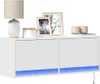 vidaXL: Mueble de pared para televisión con iluminación Vista previa de la imagen del producto 2