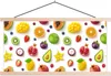 MuchoWow® Textilposter Früchte - Muster - Farben 120x60 cm Produktbild-Vorschau 1