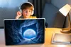 MuchoWow® Laptop Aufkleber Sticker Cover Höhle - Mond - Produktbild-Vorschau 3