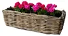 Balkonkorb - Rattan geflochten -60 x 20 x 16 cm - Produktbild-Vorschau 1