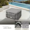 tectake® Rattanowy stołek Bitonto odporny 53 x 53 x 26 cm Podgląd zdjęcia produktu 18