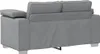vidaXL Zweisitzer-Sofa Hellgrau 160 cm Stoff Produktbild-Vorschau 4