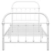 vidaXL Cadre de lit blanc métal 100 × 200 cm Voir les images du produit 2
