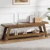 Banc de 140 cm avec espace de rangement pour chaussures, Voir les images du produit 5