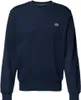 A navy blue Lacoste sweatshirt is shown against a white background. Anteprima dell’immagine prodotto
