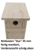 Nistkasten "Star" 45 mm fertig montiert Produktbild-Vorschau 2