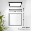 B.K.Licht LED Panel Flach 29x29cm Eckig 18W 2400lm 4000K Produktbild-Vorschau 12