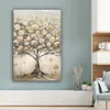 Leinwand Bilder 80x120 cm - Lebensbaum - Beige - Gold - Produktbild-Vorschau 4