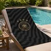 Offizielles DFB Duschtuch dunkel-grau gestreift 70x140 cm Produktbild-Vorschau 4