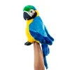 Handpuppe Papagei 25 cm blau Kuscheltier Uni-Toys Produktbild-Vorschau 1