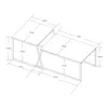 Satztisch 'Hyllestad' 2er Set Schwarz/Betonoptik Produktbild-Vorschau 11