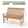 Gartenbank für 2 Personen, Parkbank aus Kunststoff mit Produktbild-Vorschau 6