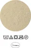 A set of laundry care symbols and a zipper icon. Produktbild-Vorschau