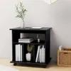 vidaXL Armadio a rotelle nero 60x45x60 cm Materiale a base Anteprima dell’immagine prodotto 3