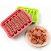 6 Hohlraum DIY -Wurst machen Schimmel Silikon Burger Hot Produktbild-Vorschau 5