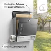 NewHabitat Briefkasten Anthrazit mit Zeitungsfach Stockholm Produktbild-Vorschau 7