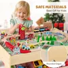 GOPLUS 94 Spielzeugteile Kleinkind Eisenbahn Set, Produktbild-Vorschau 3