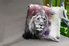 MuchoWow® Outdoor Kissen - Löwe - Farben - Schwarz - Weiß - Produktbild-Vorschau 2