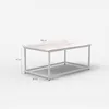 Couchtisch zeitgenössisch 100x60x45cm mit Marmoreffekt Produktbild-Vorschau 5