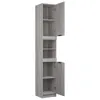 vidaXL Mobile da bagno Grigio Sonoma 32x34x188,5 cm Anteprima dell’immagine prodotto 8