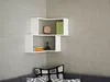 Wandregal Eckregal Weiß Bulut | (B/H/T) 59,5 cm/54,5 cm/45 Produktbild-Vorschau 1