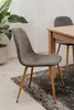 finori Anya 70A Stuhl, 4er-Set, Cord grau / Holzoptik Maß: Produktbild-Vorschau 4