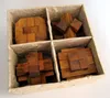 Zestaw 4 gier logicznych - drewniane puzzle 3D w ozdobnym Podgląd zdjęcia produktu 4