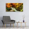 Glasbilder 120x60 Wandbild Druck auf Glas Wasserfall Wald Produktbild-Vorschau 3
