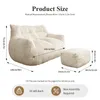 Doppel-Sitzsack mit Hocker–Große Sitzsack-Lounger für Produktbild-Vorschau 3