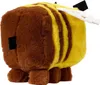 A plush toy bee from Minecraft, shown from the side. Podgląd zdjęcia produktu