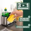 Organizér do dřezu Bremermann s držákem na houbičky a Náhled obrázku produktu 3